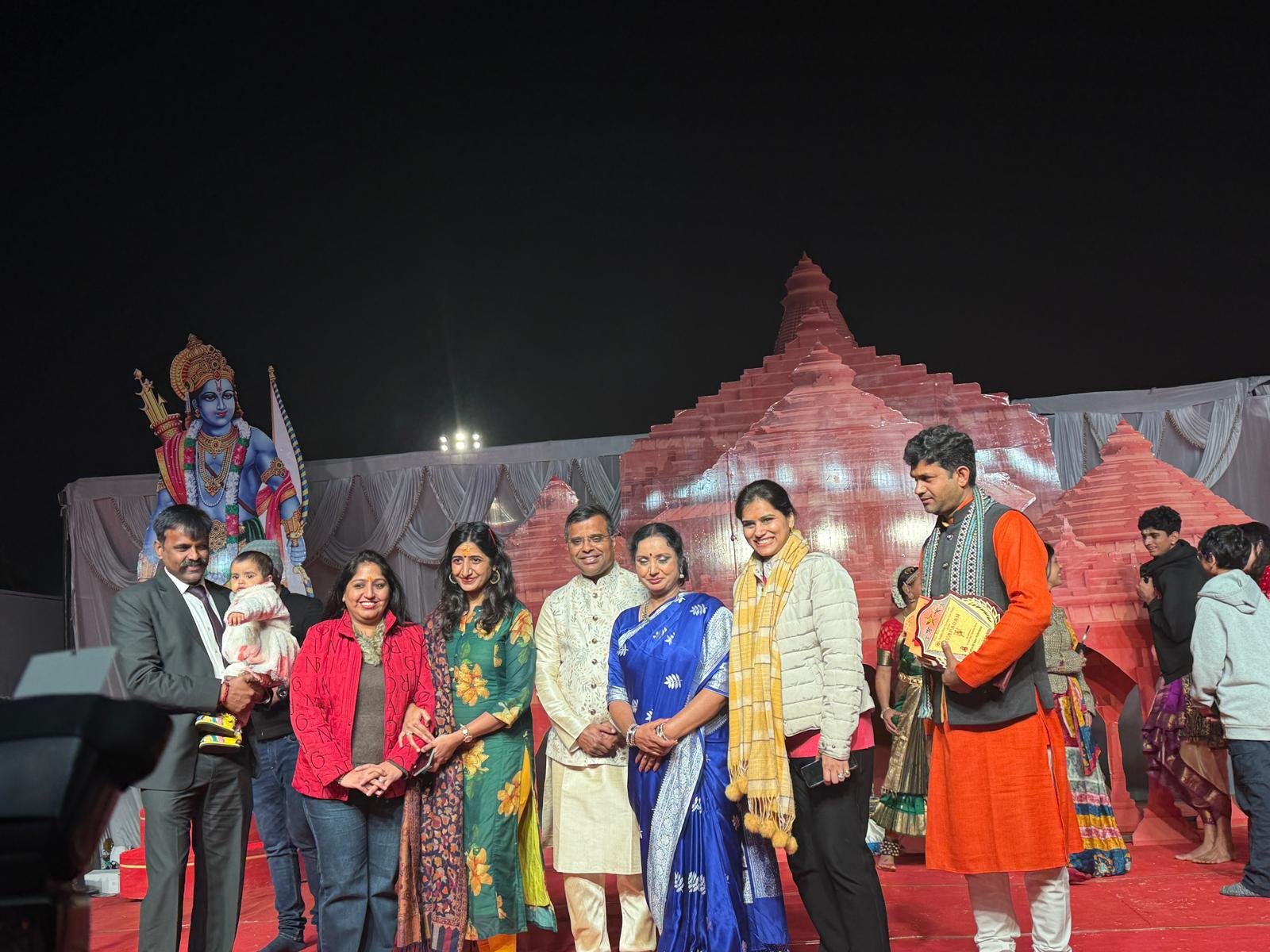 Branded merchandise display at a corporate fair