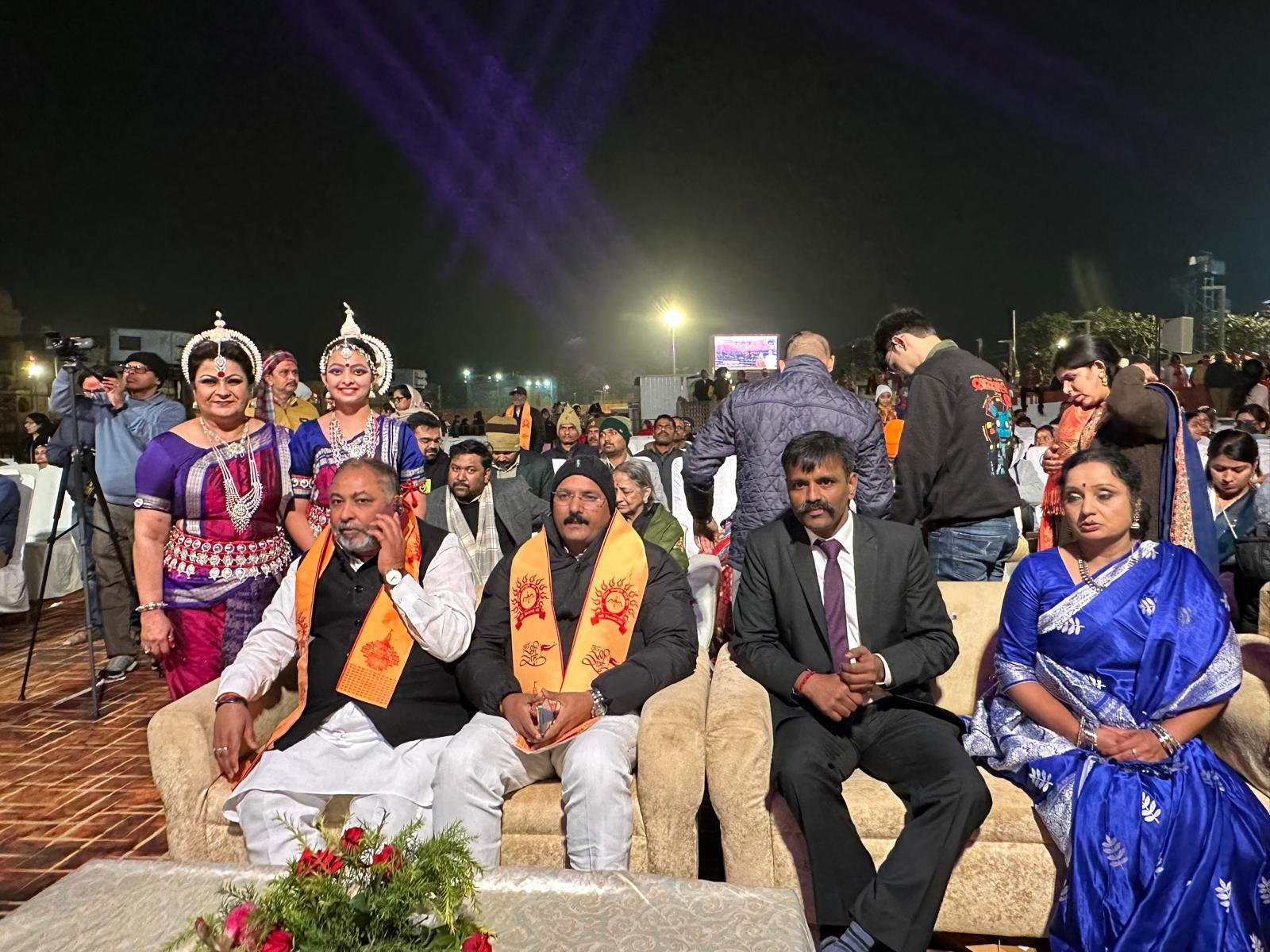 Branded merchandise display at a corporate fair
